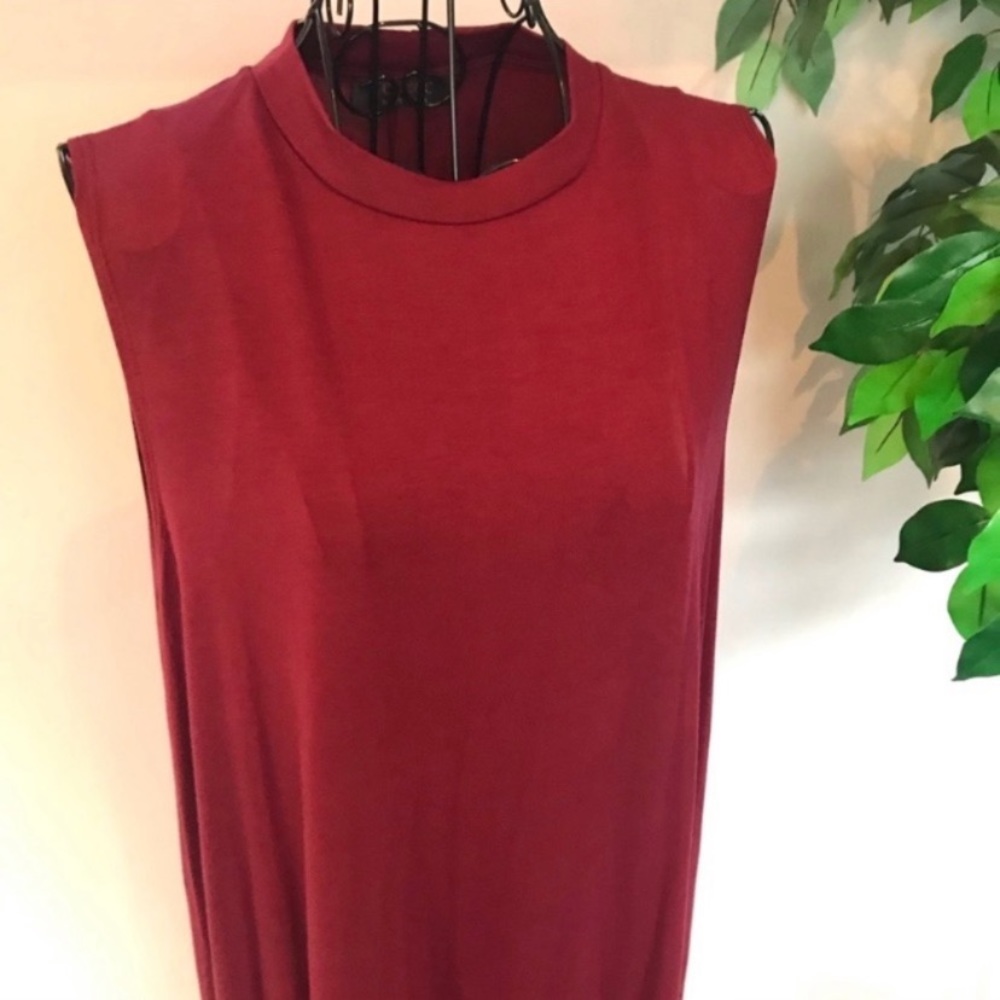 Renee C. Bamboo Fiber Sleeveless Crew Neck Dress - Picture 6 of 8